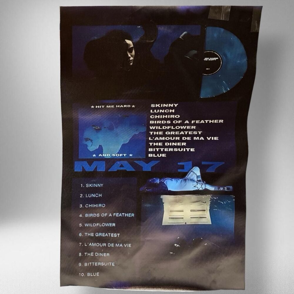Billie Eilish Hit Me Hard and Soft Tour Poster – 23.5" x 15.75"